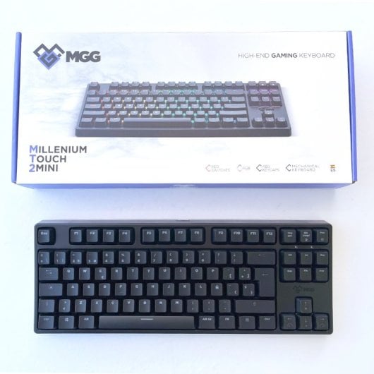 Millenium MT2MINIV2 Teclado Mecânico TKL Gaming RGB Switch RED