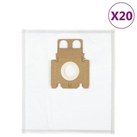 Bolsa aspiradora vidaXL tipo K para Miele textil resistente 20 unidades