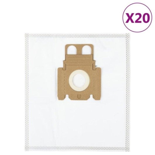 Saco Aspirador vidaXL Miele K 20 Unidades Tecido Não Tecido Branco