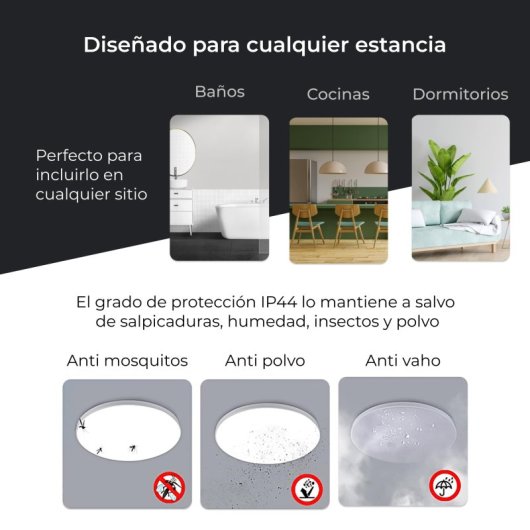 Ksix Halo Painel SmartLED RGB 47cm 6.500 Lúmenes 60W Branco