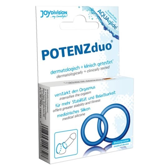 Joydivision Potenzduo Anillos Para Pene Azul M
