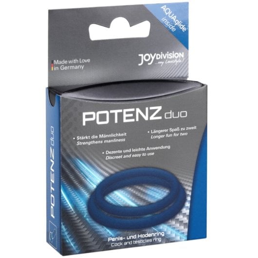 Joydivision Potenzduo Anillos Para Pene Azul M