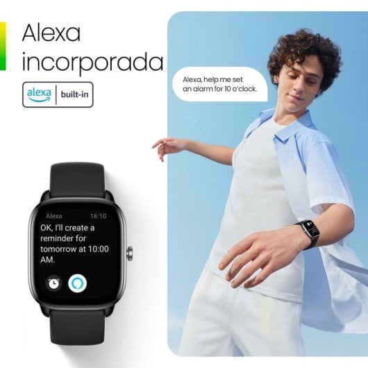 Amazfit GTS 4 Mini Smartwatch Blu Menta