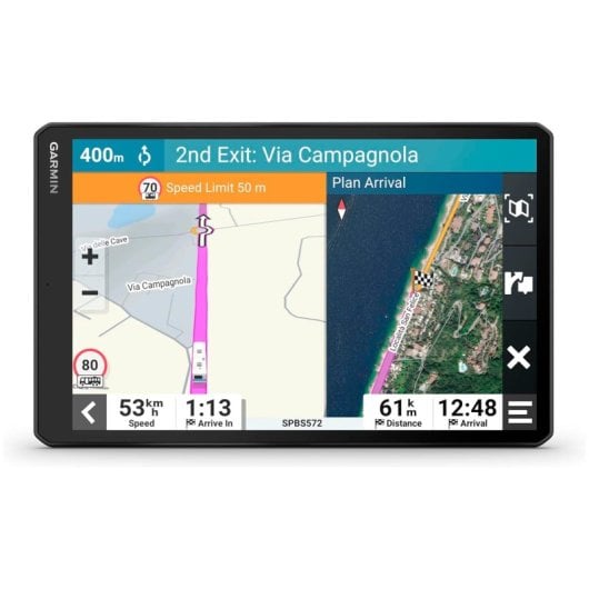 Navigateur GPS Garmin Camper 1095 10" pour camping-cars avec cartes européennes
