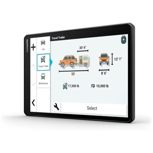Navigateur GPS Garmin Camper 1095 10" pour camping-cars avec cartes européennes