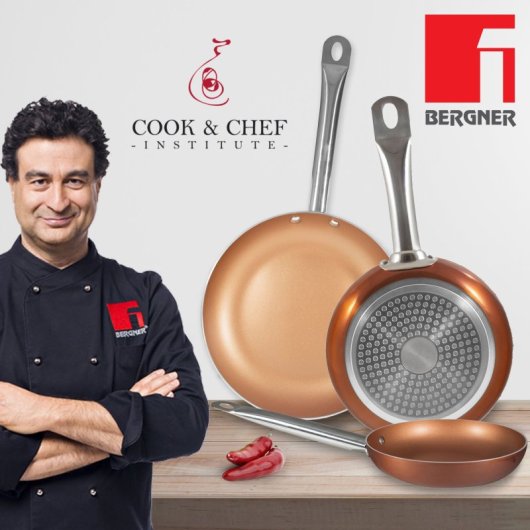 San Ignacio Profesional Chefset 3 Sartenes 20-24-28cm Aluminio Prensado Aptas para Inducción
