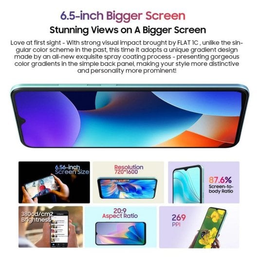 OSCAL FLAT 1C 2GB/32GB/6.56" Roxo