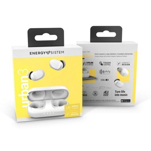 Energy Sistem Urban 3 Coconut Auriculares Bluetooth True Wireless Brancos