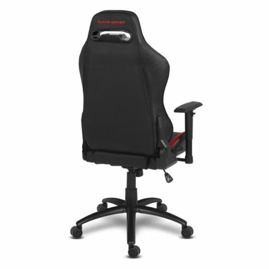 Alpha Gamer AGATENA-BK-RED Siège pour jeu vidéo Siège de jeu sur PC Siège rembourré Noir, Rouge