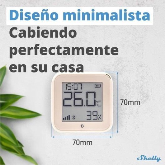 Temperatur- und Feuchtigkeitssensor Shelly H&T Gen3 Wi-Fi Bluetooth Langzeitdaten