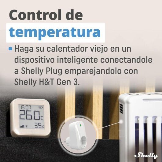 Shelly Detector Humidade e Temperatura Gen3 White