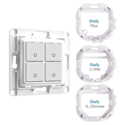 Shelly Interruptor de Parede Switch 4 Branco