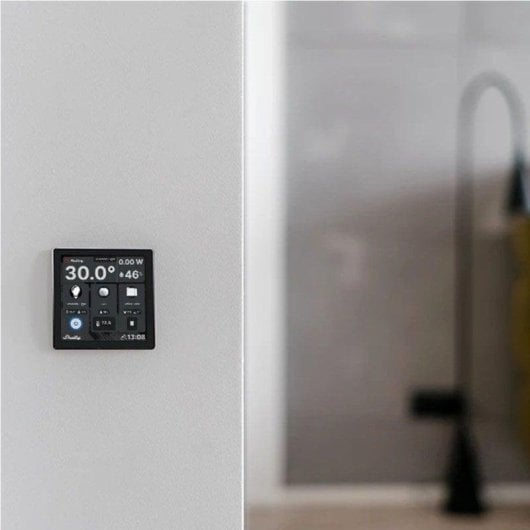 Relais Wi-Fi Shelly Wall Display Contrôle de l’éclairage, Bluetooth, Suivi de l’énergie, Ecran tactile 4"