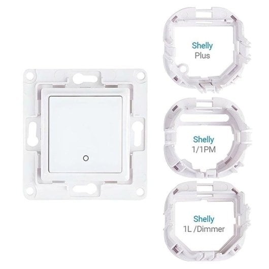 Interrupteur Intelligent Shelly WS1 WHITE Filaire Compatible Shelly Dimmer Plus 1 Bouton