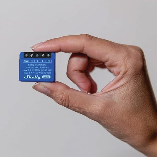Shelly Módulo Switch Mini 1 Gen3 Wi-fi Bt