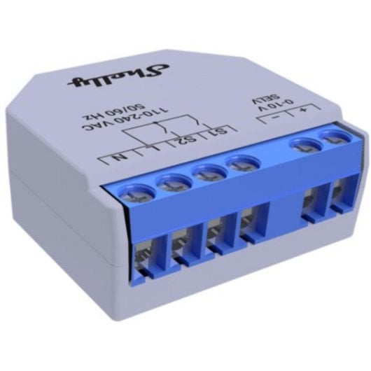 Relais Wi-Fi Shelly Plus 0-10V Contrôle de l’éclairage et des ventilateurs, Encastrable