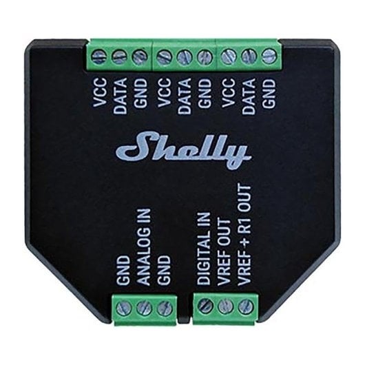 Relais Wi-Fi Shelly Plus Add-On Capteur température et humidité, Intérieur/Extérieur