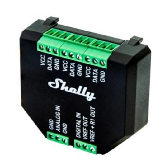 Relais Wi-Fi Shelly Plus Add-On Capteur température et humidité, Intérieur/Extérieur