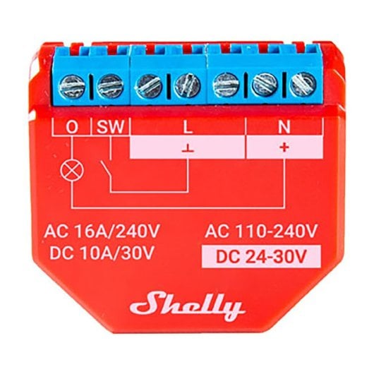 Shelly Módulo Switch Wi-fi Bt Plus 1pm