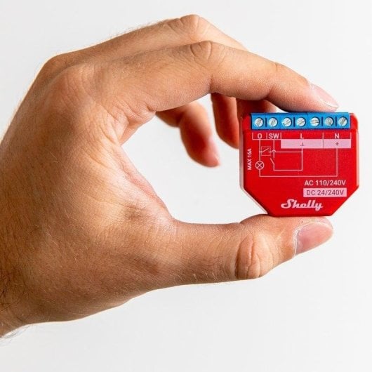 Relais Wi-Fi Shelly Plus 1PM Contrôle de l’éclairage, Suivi de l’énergie, Protection thermique