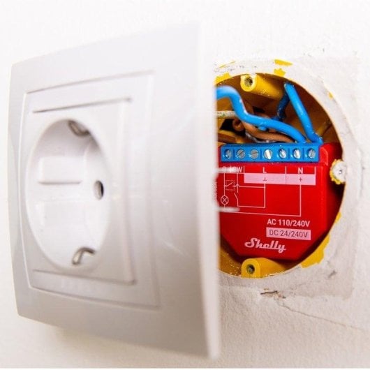 Relais Wi-Fi Shelly Plus 1PM Contrôle de l’éclairage, Suivi de l’énergie, Protection thermique