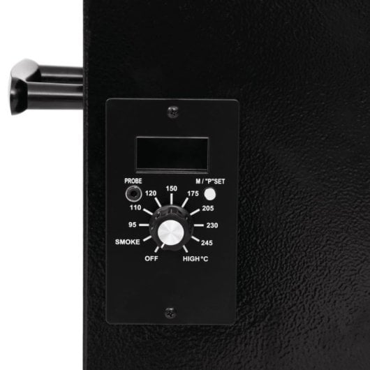 Vidaxl Barbecue à Granulés avec Etagère Inférieure Fer Noir 94 Cm
