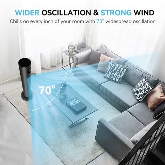 Aigostar Smart Ross Ventilador de Torre Inteligente 50W