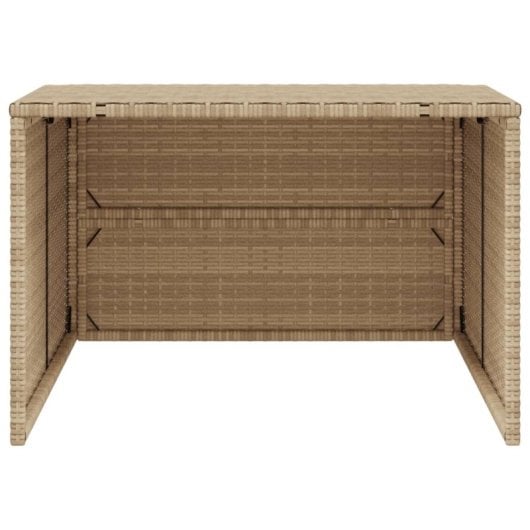 Vidaxl Casa De Robot Corta-Relva Sintético Bege 86x90x52/57cm