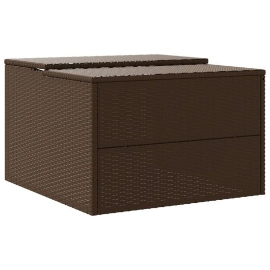 Vidaxl Casa Robot Corta-Relva Rattan Sintético Castanho 86x90x52/57 Cm