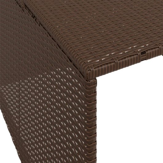 Vidaxl Casa Robot Corta-Relva Rattan Sintético Castanho 86x90x52/57 Cm