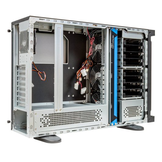 UNYKAch WS-SR630 Dual Form Workstation & IDC Rack Box Schwarz/Silber