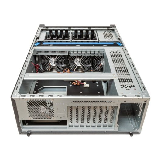 UNYKAch WS-SR630 Dual Form Workstation & IDC Rack Box Schwarz/Silber
