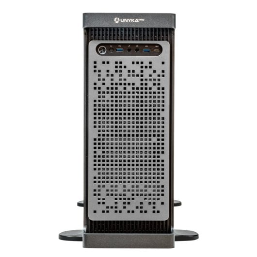 UNYKAch WS-SR630 Dual Form Workstation & IDC Rack Box Schwarz/Silber