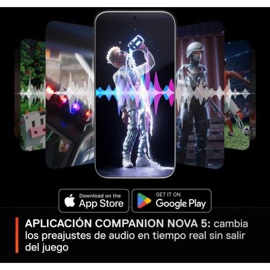 SteelSeries Arctis Nova 5 Auriculares Gaming Inalámbricos 60h 100+ Presets Bluetooth PC/PS5 Negro