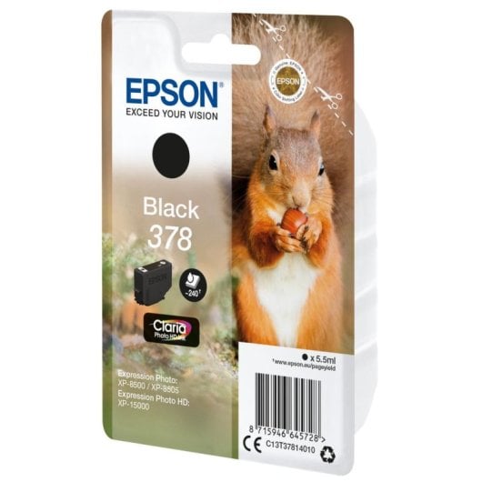 Cartouche d'encre Epson Squirrel C13T37814010 Noir