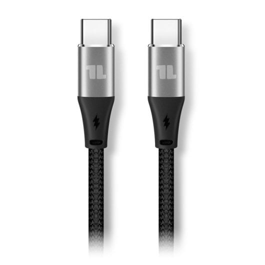 1Life - Cable de Datos y Carga USB-C 60W 2m Negro