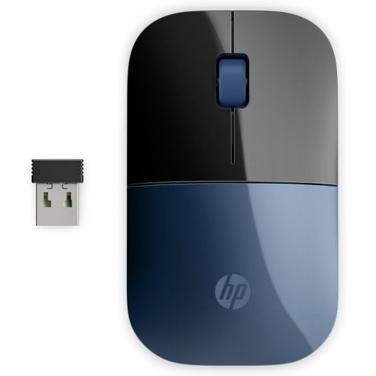 HP Z3700 Ratón Óptico Inalámbrico 1200 DPI Azul
