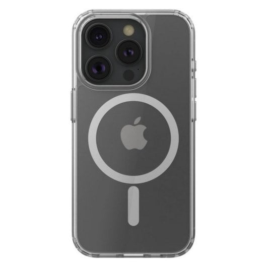 Belkin Funda Protectora Transparente Magnética con Revestimiento Antimicrobiano para iPhone 15 Pro