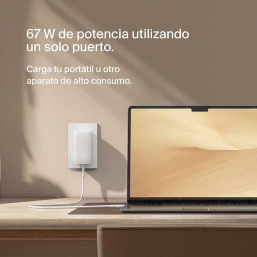 Belkin Cargador de Pared con 3 Puertos USB-C y PPS a 67 W BoostCharge Pro Blanco