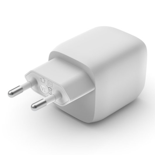 Belkin Cargador de Pared USB-C GaN Doble con PPS de 45 W Blanco