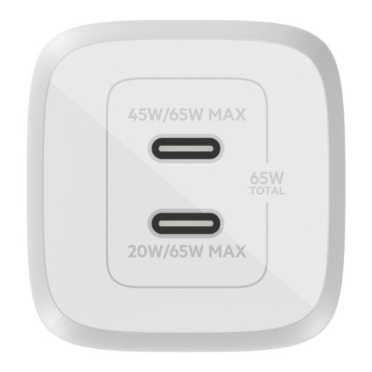 Belkin BoostCharge Pro Cargador de Pared Doble USB-C GaN PPS de 65 W