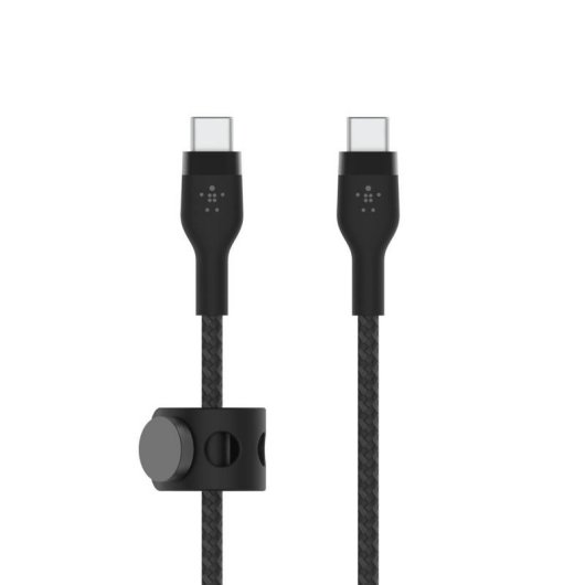 Cabo USB-C Belkin BoostCharge Pro Flex 1m 60W Silicone Preto