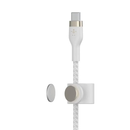 Câble Belkin BoostCharge Pro Flex USB-C vers Lightning 1m Blanc ultra résistant