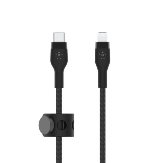Cabo USB-C a Lightning Belkin BoostCharge Pro Flex 1m Silicone Preto