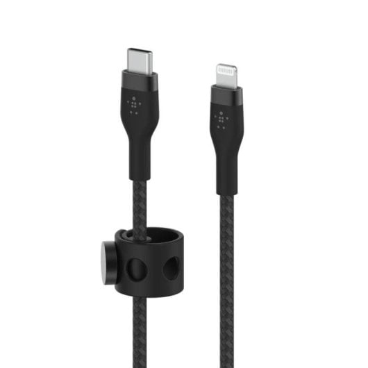Cabo USB-C a Lightning Belkin BoostCharge Pro Flex 1m Silicone Preto
