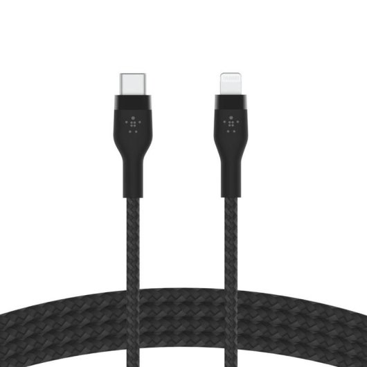 Cabo USB-C a Lightning Belkin BoostCharge Pro Flex 1m Silicone Preto