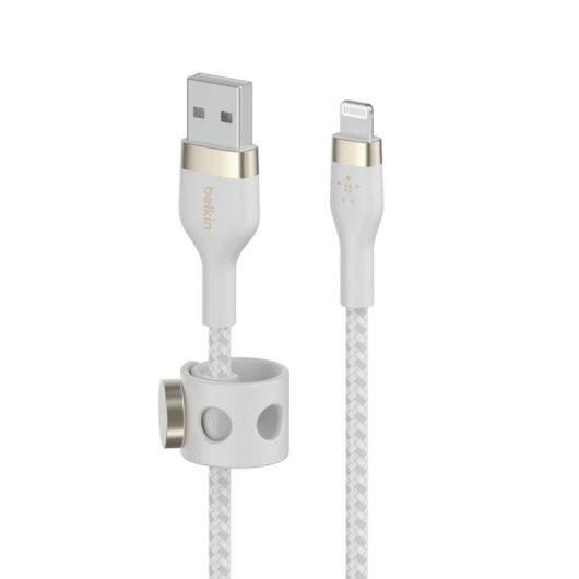 Cabo Lightning Belkin BoostCharge Pro Flex 1m Branco silicone USB-A