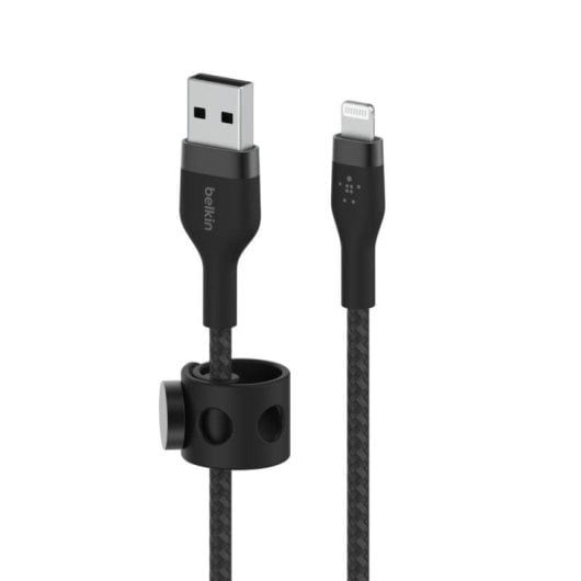 Cabo Lightning Belkin BoostCharge Pro Flex 1m USB-A Silicone Preto