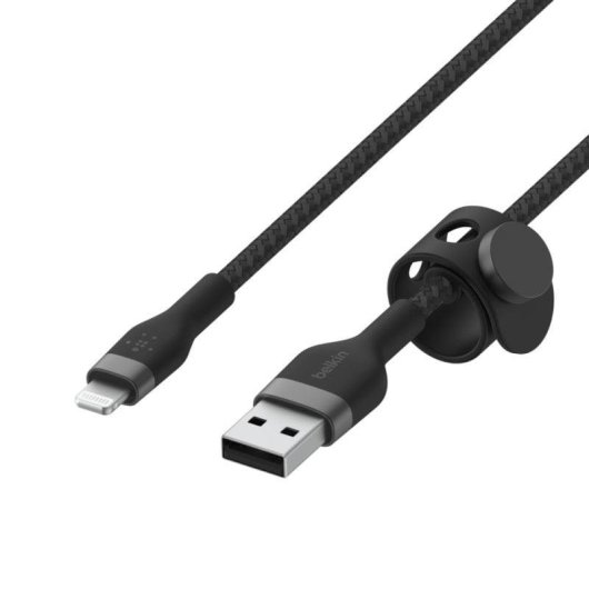 Cabo Lightning Belkin BoostCharge Pro Flex 1m USB-A Silicone Preto