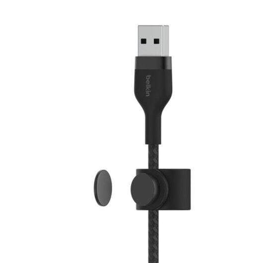 Cabo Lightning Belkin BoostCharge Pro Flex 1m USB-A Silicone Preto